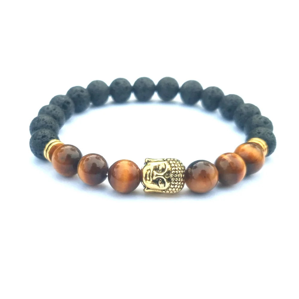 Green Golden Buddha Head Mixing Bracelet Man Fashion Women  Gift For   Bracelets