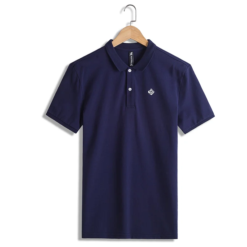 ADP701166 dark blue Пионерский лагерь, рубашки поло, Мужская брендовая одежда, офисные однотонные поло, мужские качественные хлопковые повседневные летние поло для мужчин - Цвет: ADP701166 dark blue