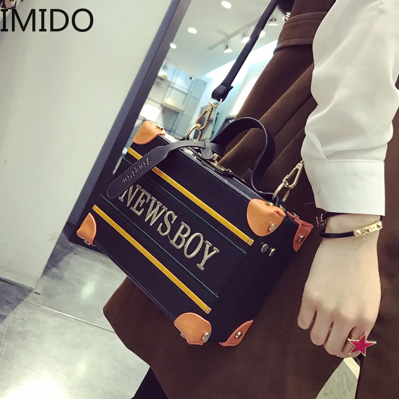 IMIDO винтажная квадратная сумка 2019 новая брендовая дизайнерская популярная
