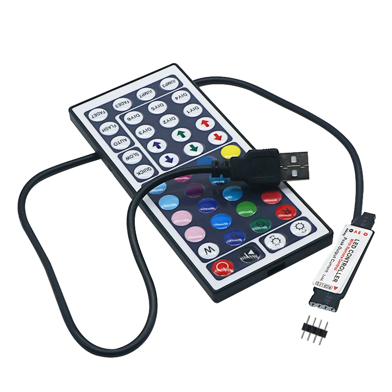 SZYOUMY 5V USB 44key RGB контроллер для Светодиодная лента Ligh SMD 5050 25 комплектов|rgb controller|rgb