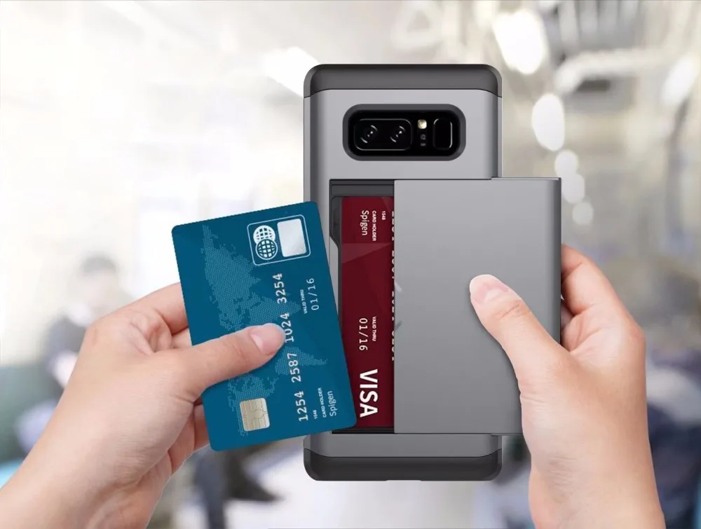 Чехол-Кошелек со слотом для кредитных карт для samsung Galaxy Note 10 Pro 9 8 S8 S9 Plus S10e S10 5G противоударный чехол-накладка из ТПУ