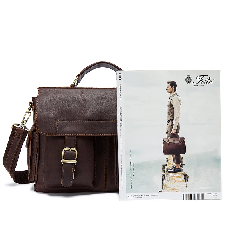 WESTAL сумка мужская натуральная кожа через плечо сумки мужские портфель мужской