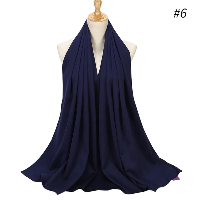 color 6 navy 10 шт. длинные шарфы для женщин для Роскошные Большой Атласный шелковый шарф шаль демисезонный шаль дамы Solider цвета пляжная крышка - Цвет: color 6 navy