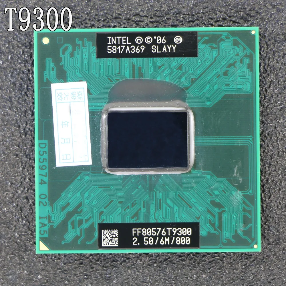 intel cpu ноутбук Core 2 Duo T9300 ЦП 6 м кэш/2,5 ГГц/800/двухъядерный разъем 479 процессор ноутбука для GM45 PM45
