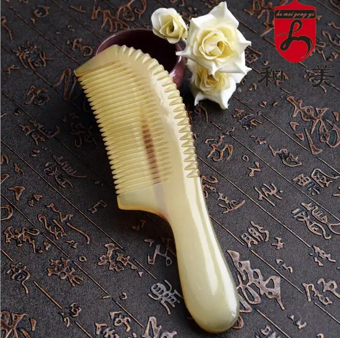 Новый натуральный Рог яка расчески (3 шт./лот) без статического электричества 15 ~ 16