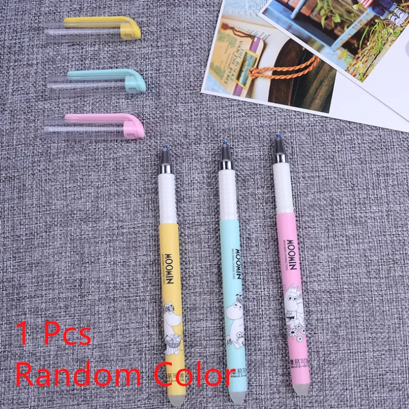 Random Color 1 Pcs 3 шт Смешанная стираемая гелевая ручка для офиса школьные принадлежности заправки синие чернила синие Волшебные письма нейтральная ручка Канцелярия для учеников - Цвет: Random Color 1 Pcs