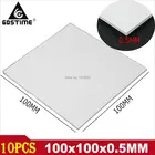 10 шт.партия, силиконовые термопрокладки для процессора, 100x100x0,5 мм