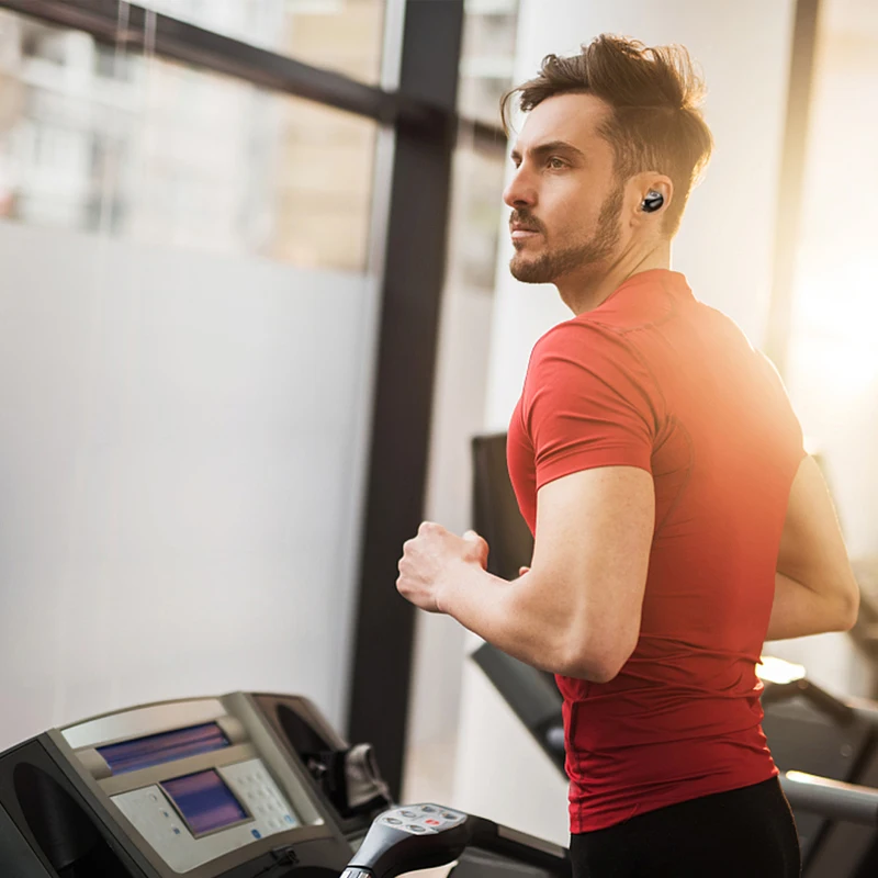 Bluetooth наушники спортивные микрофоны мини стерео с зарядным боксом для Iphone