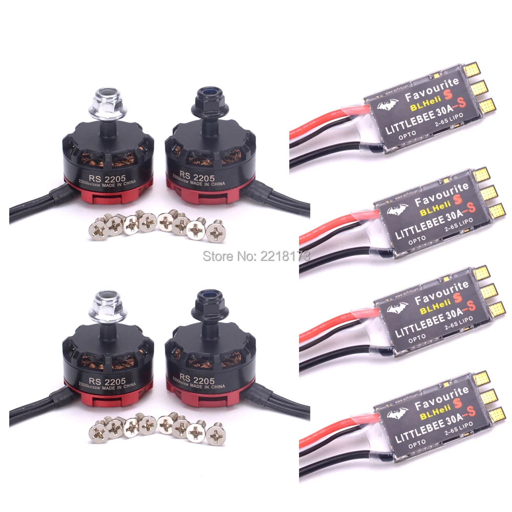ZMR250 250 мм с 3 мм рукояткой квадрокоптера рама F3 Контроллер полета Acro RS2205 2300kv 2-4S мотор 20A BLHeli-S 2-4 S/Littlebee ESC