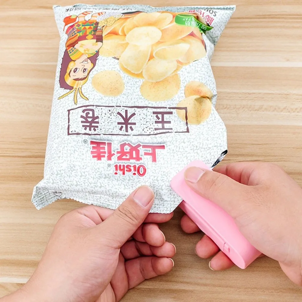 Mini Portable Heat Sealing Machine Package Bags Sealer Clamps Kitchen Household Appliances | Бытовая техника