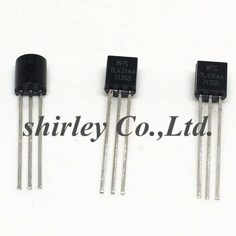 

Free shiiping 1000PSC/LOT TL431AA WS 431AA 431 TO92 100% new Voltage Regulators/Stabilizers