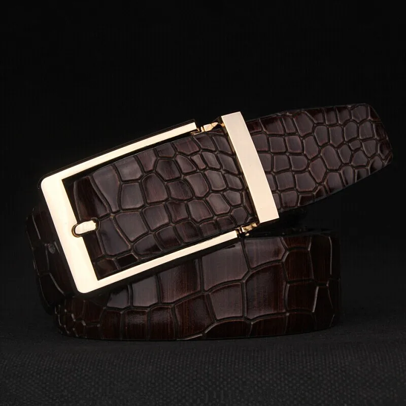 2016 новый первый слой кожи мужской ремень люксовый бренд Пряжки Ремня нью мода