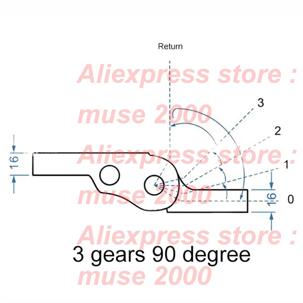 Складной шарнир для дивана Регулируемый соединитель вниз 3 шестерни шаги