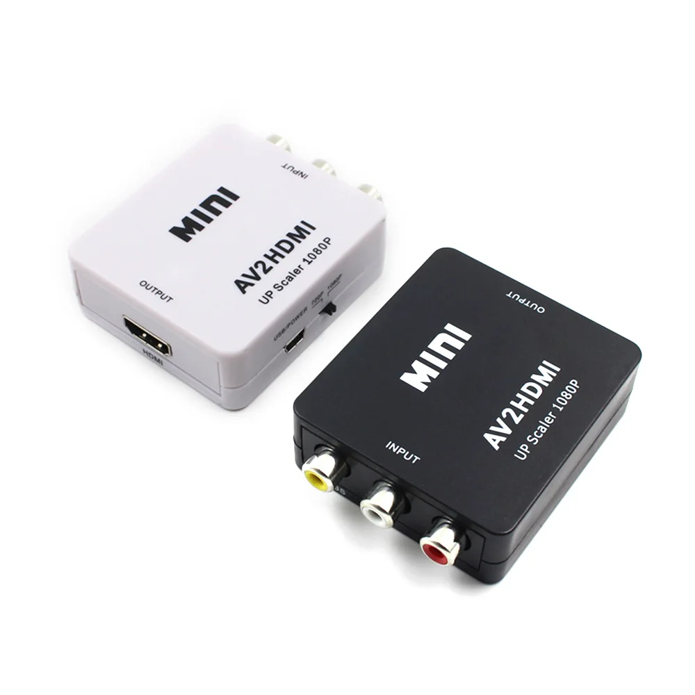 Mini AV to HDMI Video Converter Box AV2 RCA CVBS Adapter for HDTV TV PS3 PS4 PC DVD Xbox Projector |