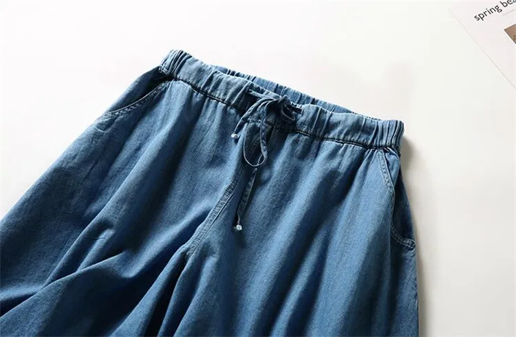 New Arrival Oversized Jeans Summer Women Casual Drowstring Shorts Skirts Girls Loose Solid Denim Short Large Size 6XL 7XL
