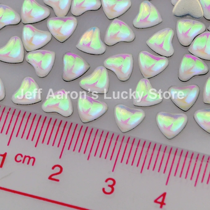 100 шт сердце Блестящие Стразы для ногтей 3d дизайна украшения наклейки