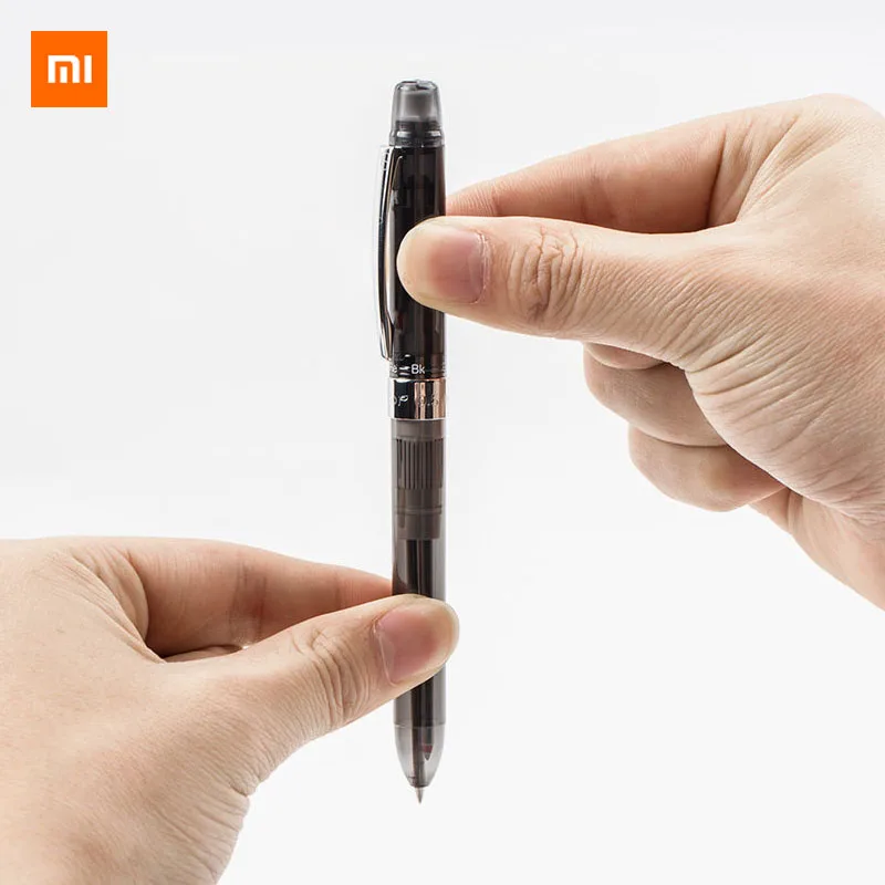 Xiaomi Mijia 3-way шариковые ручки 4 в 1 многофункциональная ручка с ластиком стержни для карандаша 0,5 мм красный черный цвет чернила ручка для подписи