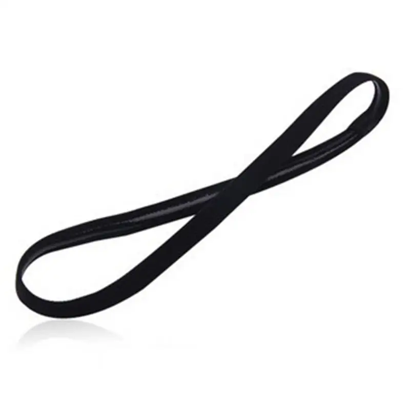 Black Повязки для волос для йоги, женские повязки, Нескользящие эластичные резиновые футбольные Беговые Спортивные повязки для мужчин, аксессуары для волос, повязка на голову - Цвет: Black