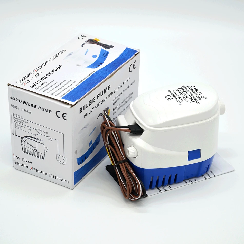 насос лодочный электронасос для лодки Бесплатная доставка DC12V/24 В Автоматическая