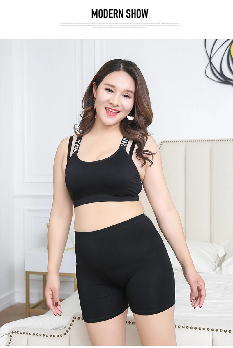 Женские черные короткие шорты больших размеров 3xl 5xl king size, кружевные шорты, модные летние новые узкие шорты, облегающие капри из модала