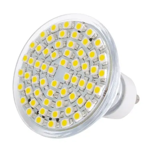 5 X GU10 ампульная лампа A 60 3528 SMD LED BLANC Warm 5W светодиодный ные Круглые лампы от AliExpress WW