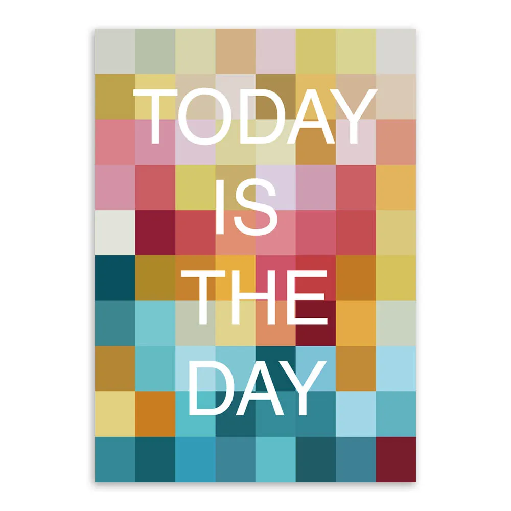 Скандинавские цветные шары велосипедная типография цитаты постер печать