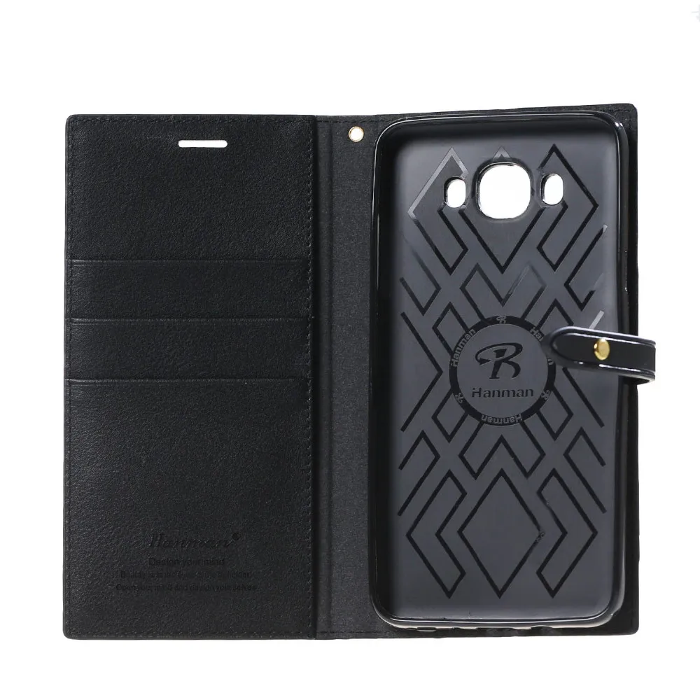 Hanman кожаный бумажник Стенд чехол для Samsung Galaxy J2 J5 J7 Prime Чехол сумка Coque