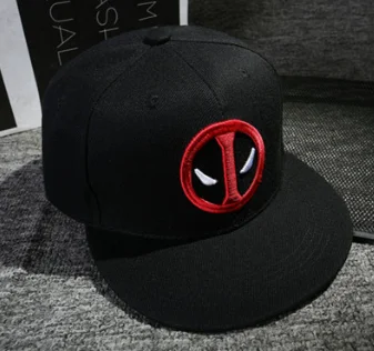 NO.1 Аниме дэдпул вышивка хип-хоп Snapback шляпа хлопок Повседневная плоская бейсболка для мужчин и женщин Gorras Повседневная кость подарок на день рождения - Color: NO.1