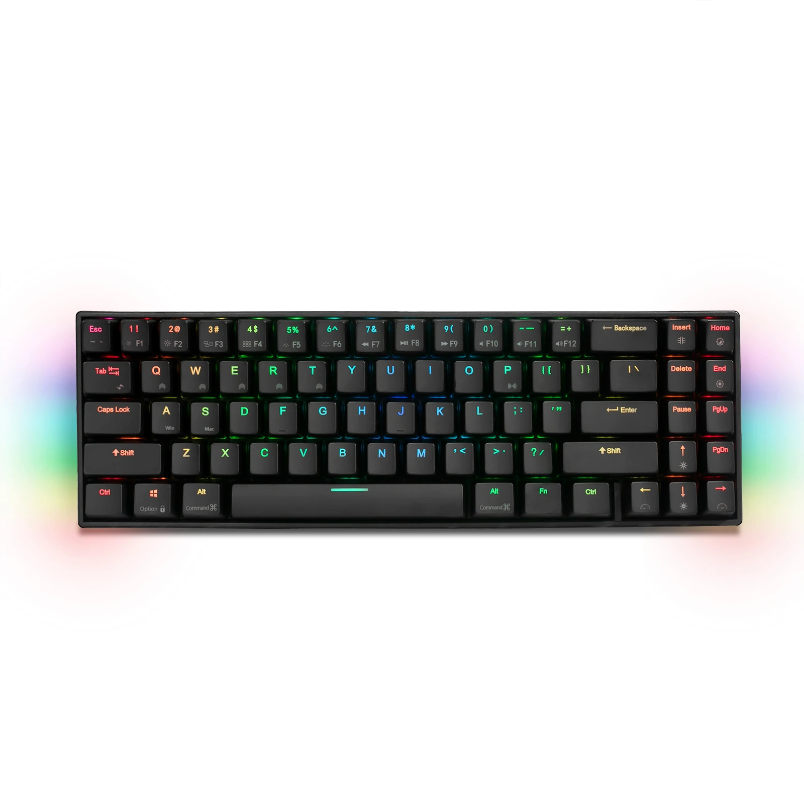Механическая клавиатура RK71 RGB с подсветкой 71 клавиши маленькая компактная