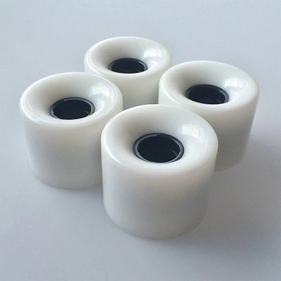 White 1 комплект(4 шт.) пустая Pro 60X45 мм Pu Cruiser скейтборд колеса подходят Мини Длинные скейтборды - Цвет: White