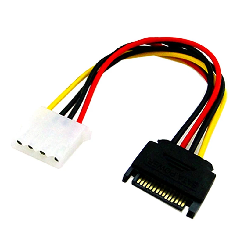 15 контактный разъем SATA для Molex IDE 4 адаптер удлинитель Кабель Питания|Компьютерные