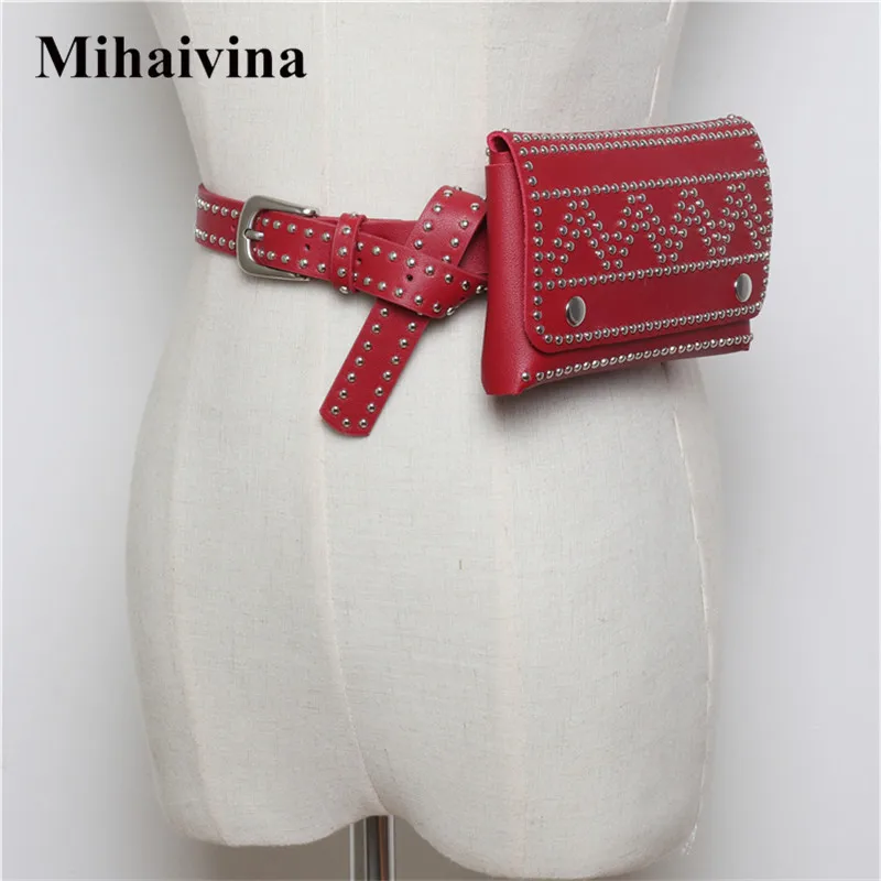 Поясная Сумка Mihaivina Revits женская меховая поясная сумка модные панк-женские