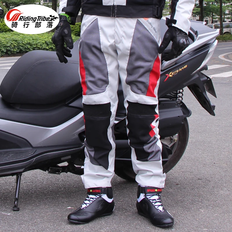 

2017 Breathable mesh fabric Riding Tribe Motorcycle Pants, Motorbike Racing trousers with protector Knee hip M L XL 2XL 3XL 4XL