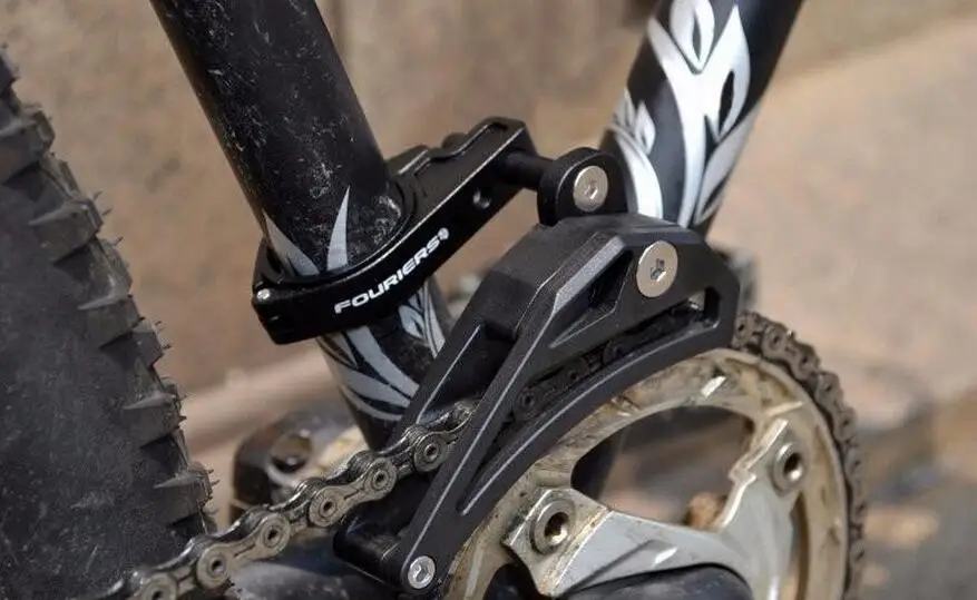 Fouriers MTB Велосипедное Сиденье трубчатый зажим направляющая цепь для переднего