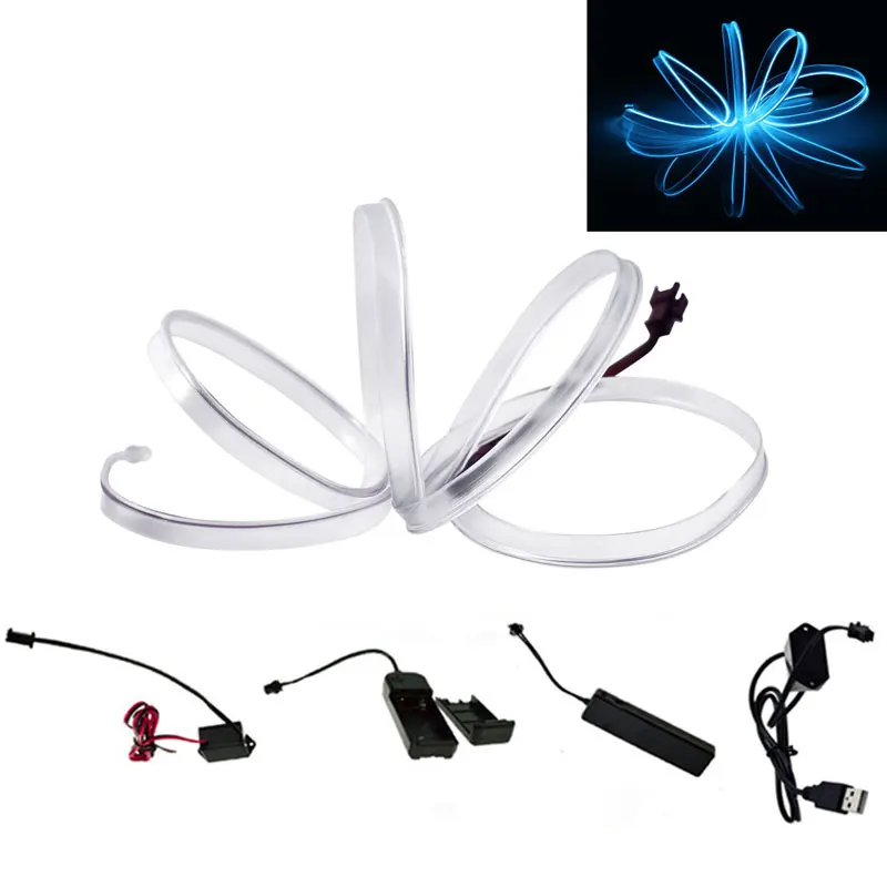 Светодиодная лента El Wire 1 шт. неоновая лампа с контроллером USB/dc 3В/5В для танцев