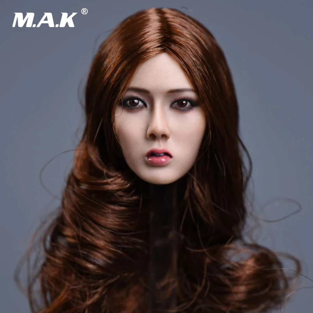 1/6 Xiu Series Asian Female Head Curly Blond Hair F 12" Body Figure Toy