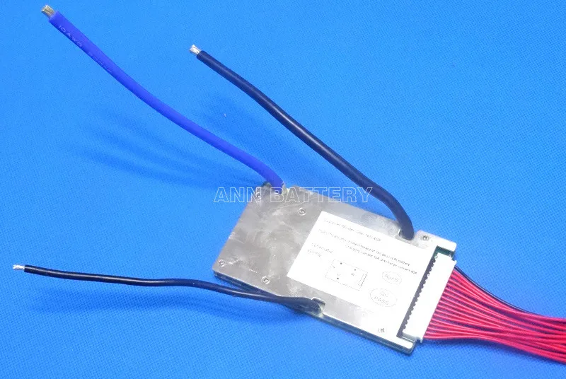 60V 16S 40A BMS для 16S 3,7 V литий-ионная батарея 59,2 V 40A BMS непрерывный wrking ток 40A напряжение зарядки 67,2 V
