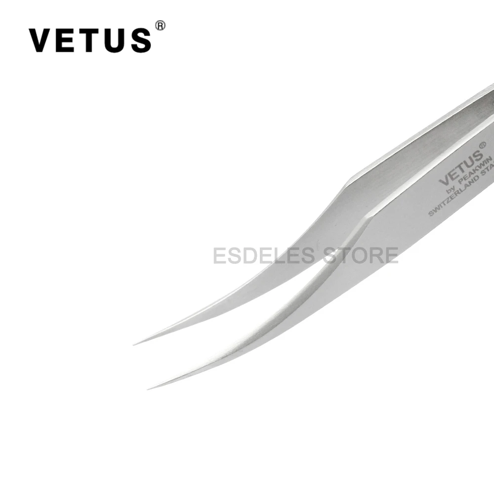 VETUS High-Precision Stainless Steel Tweezer Antimagnetic Ultra Rigidity Tweezers For Makeup Phone PC Repair Tool MJP-16-11 | Инструменты