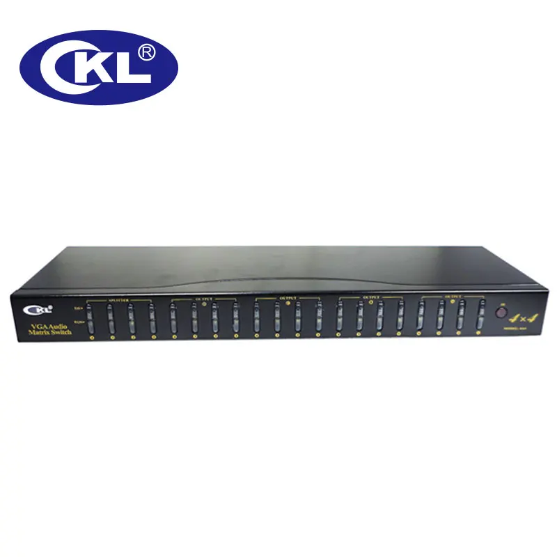 CKL 4A4 4x4 Матрица VGA переключатель сплиттер коробка с аудио и ИК пульт