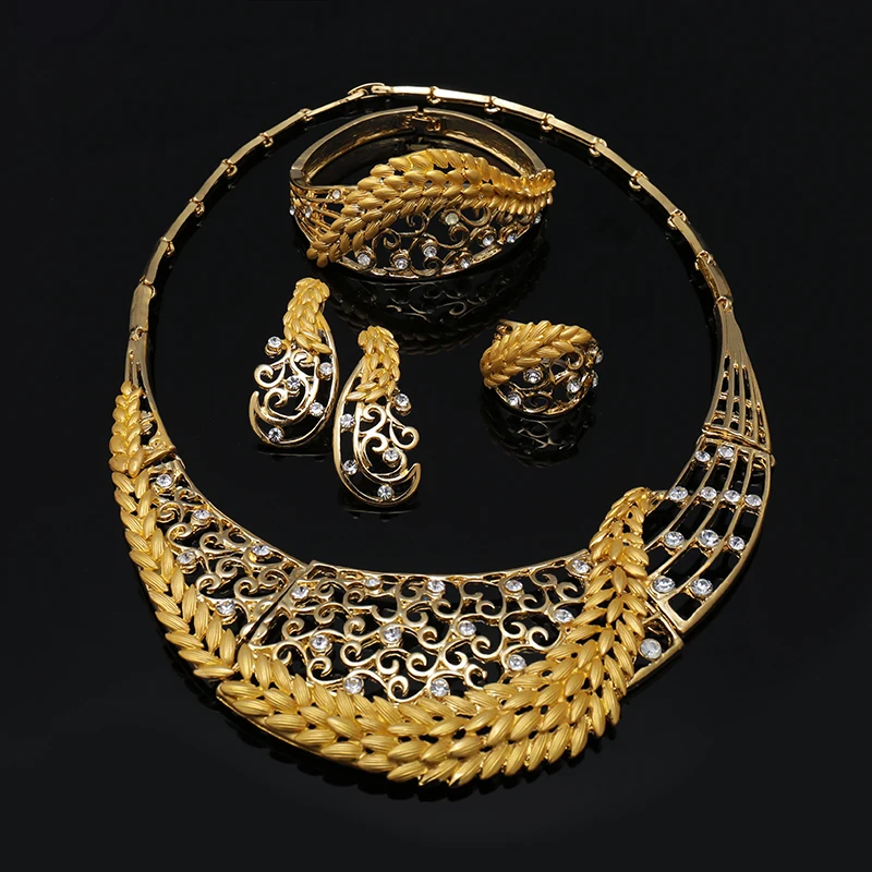 Комплект ювелирных изделий из колье серёг и браслета|african costume jewelry set|costume setnecklace