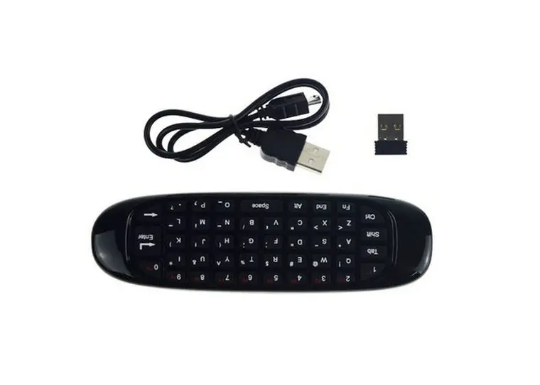 Tikigogo C120 fly air mouse с подсветкой клавиатурой и микрофоном голосовой поиск 2 4G мини