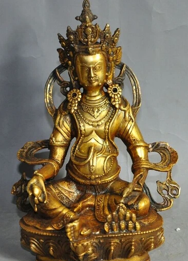 Медь Латунь ремесло xd 002528 8 &quotтибет буддизм храм бронзовый свинка Желтый Jambhala