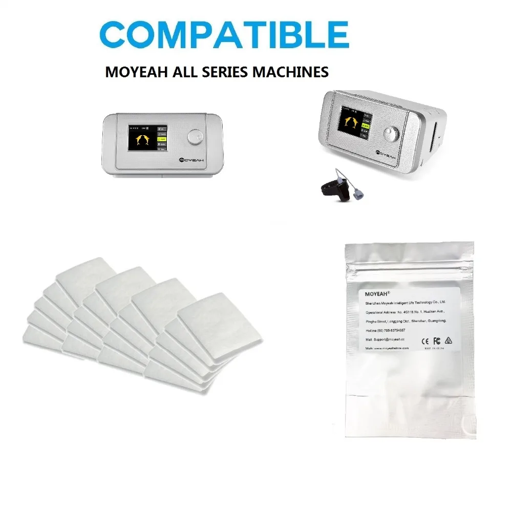 CPAP пенный фильтр MOYEAH | Премиум одноразовые универсальные фильтры для Moyeah CPAP/APAP/BiPAP машин