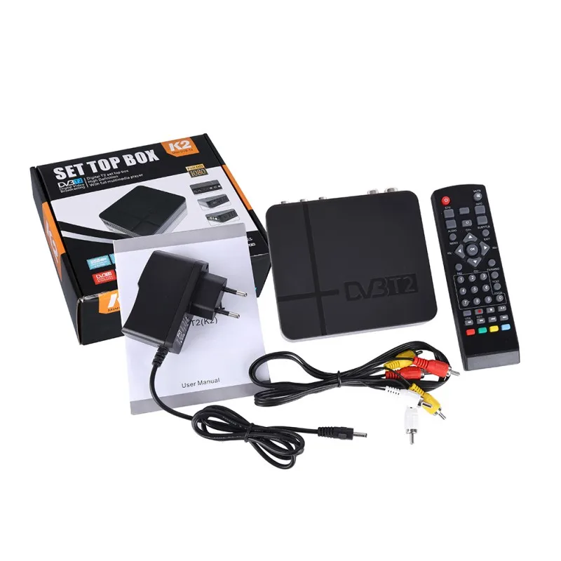 DVB T2 тюнер MPEG4 DVB-T2 HD телеприставка ТВ приемник W/RCA/HDMI PAL/NTSC подходящая коробка преобразования Россия/Европа/THAIL