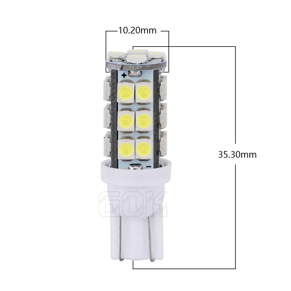 2 шт. Автомобильные светодиодные лампы T10 W5W 194 168 smd 3528 1210|w5w 2pcs|car lightlight bulb |