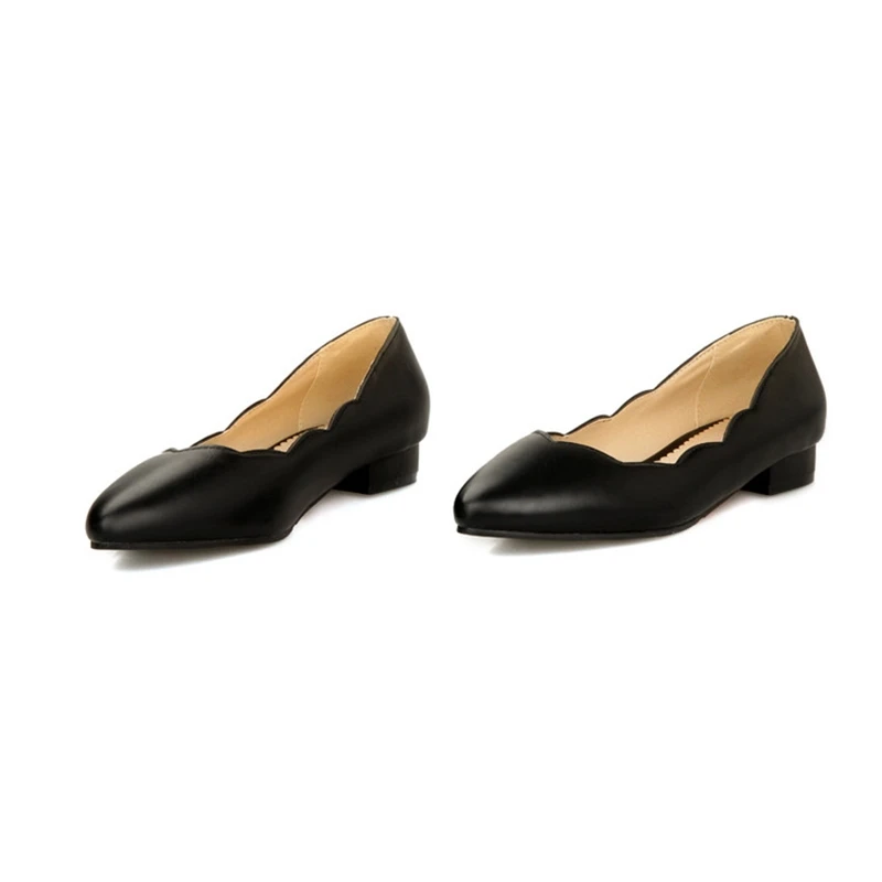REAVE CAT/кожаные туфли Sapatos femininos; большие размеры 30-50; новые весенне-летние женские туфли на плоской подошве с острым носком; модные повседневные Черные туфли; QL4825