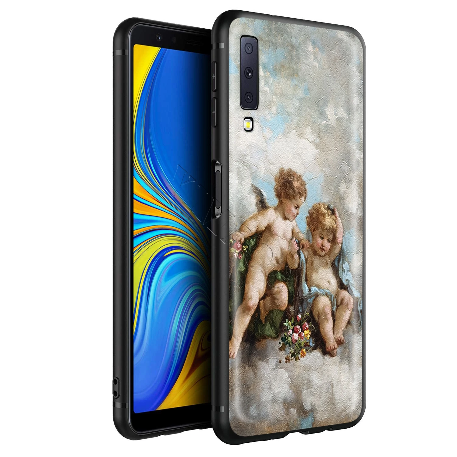 Мягкий силиконовый чехол YIMAOC Angel Cupid для Samsung Galaxy S6 S7 Edge S8 S9 Plus A3 A5 A6 Note 8 9|Бамперы| |