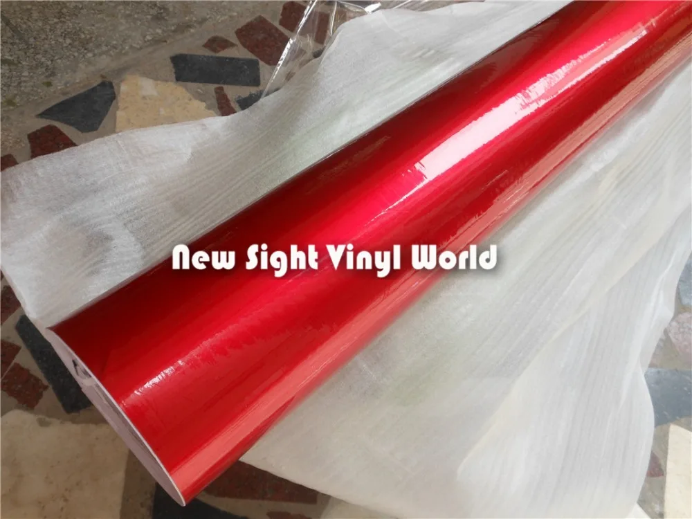 Виниловая пленка для автомобиля Высококачественная блестящая красная