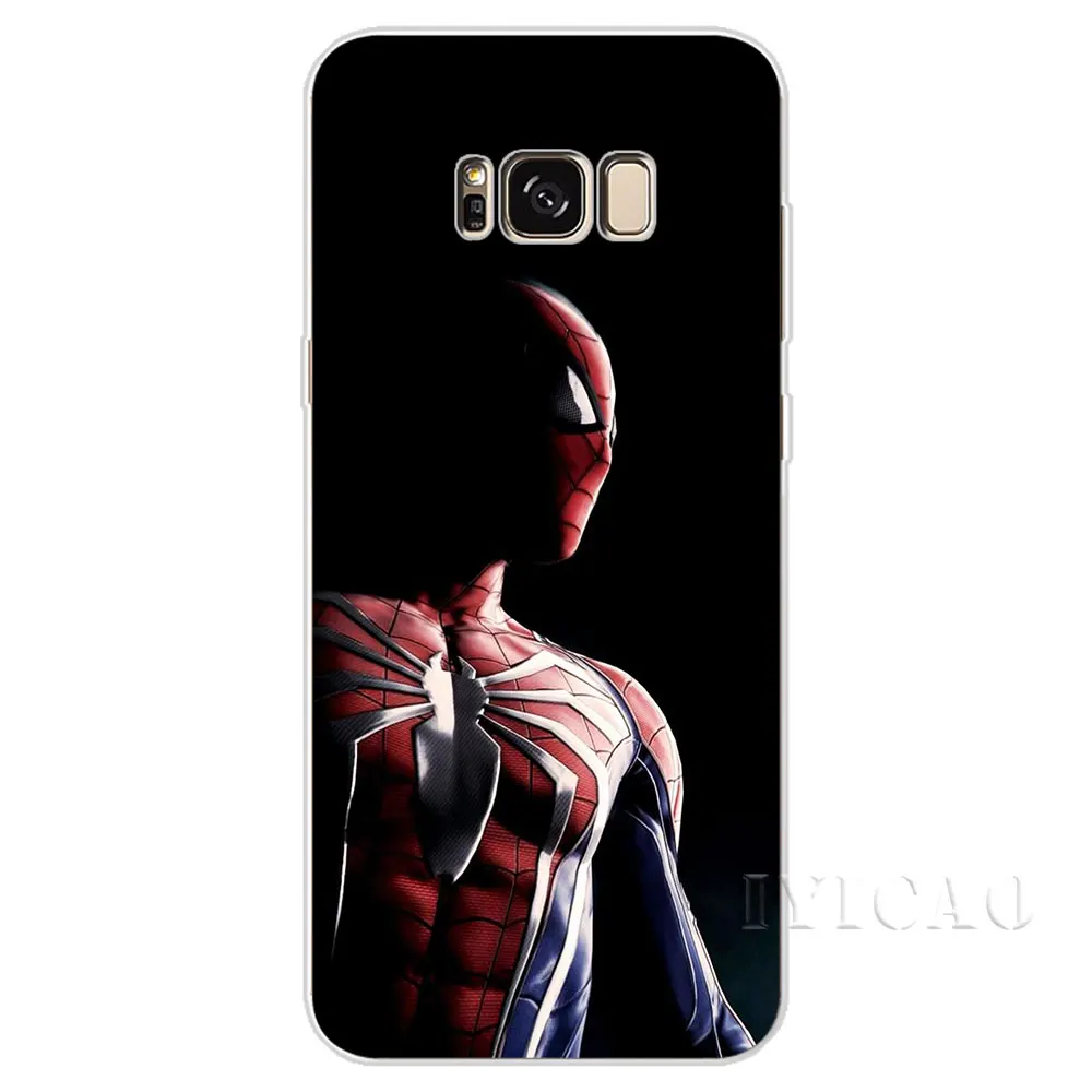 IYICAO с героями комиксов Марвел Человека паука Жесткий Чехол для Samsung Galaxy S6 S7 край S8