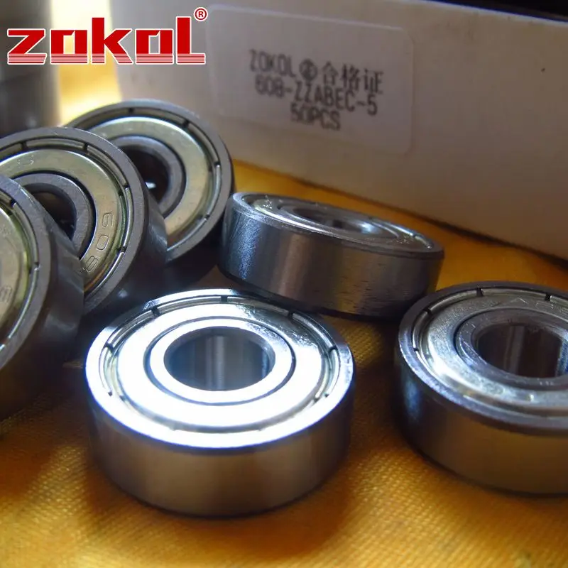 ZOKOL 608ZZ ABEC 5 подшипник ZZ 608 миниатюрный глубокий паз шариковый 8*22*7 мм|bearing 608|bearing
